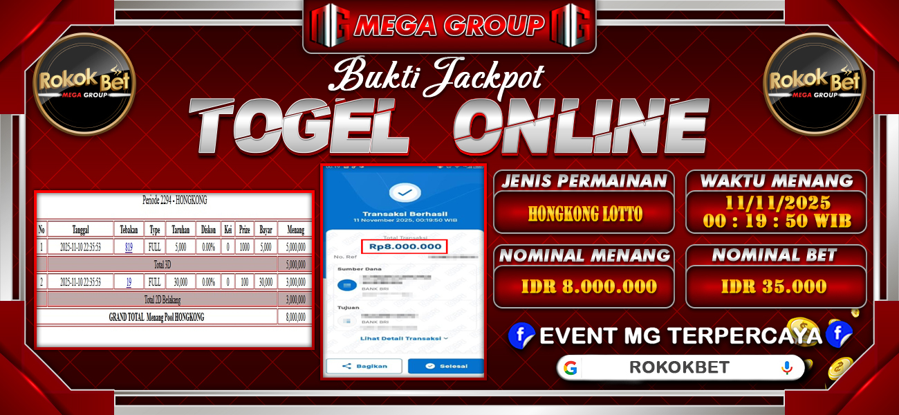 Bukti JP situs For4D hari Selasa, 11 November 2025